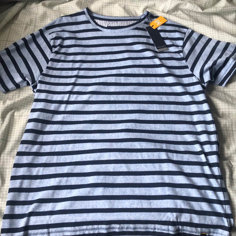 Blue striped shirt